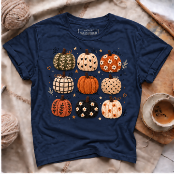 Knitted Pumpkin Patch T-Shirt
