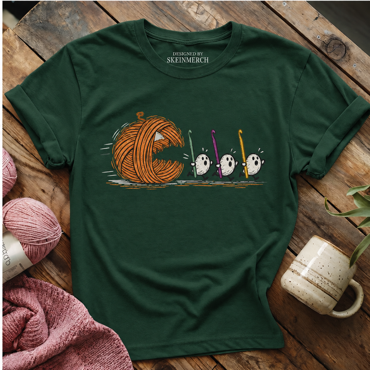 Spooky Yarn Muncher T-shirt