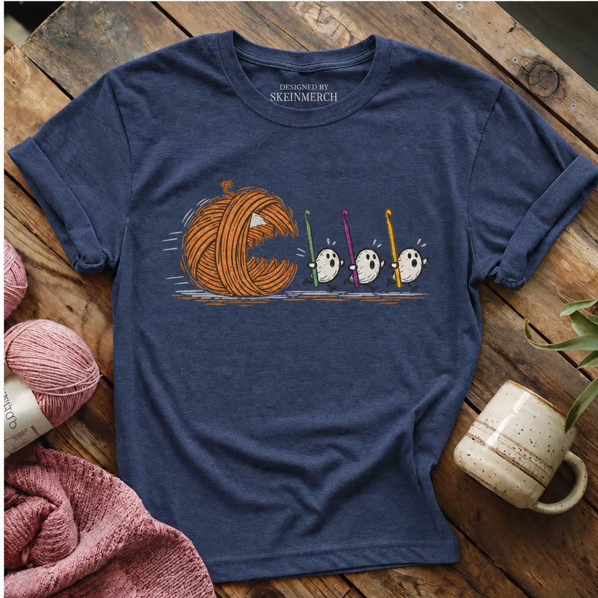 Spooky Yarn Muncher T-shirt