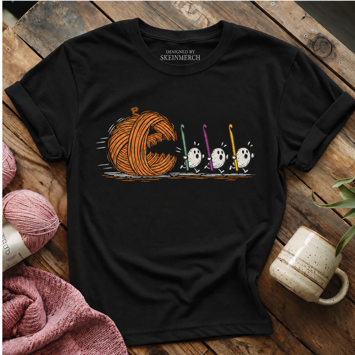 Spooky Yarn Muncher T-shirt