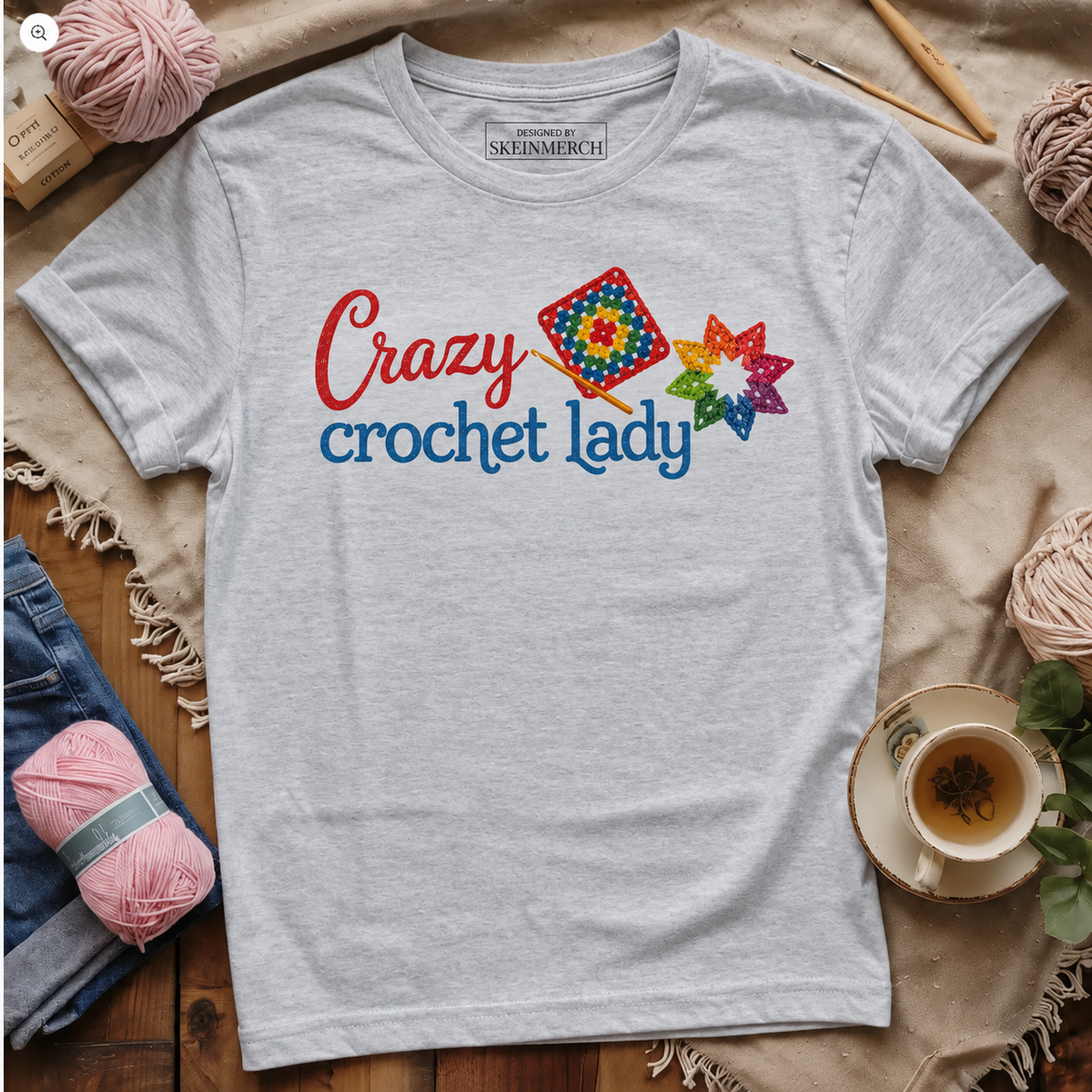Crazy Crochet Lady T-shirt