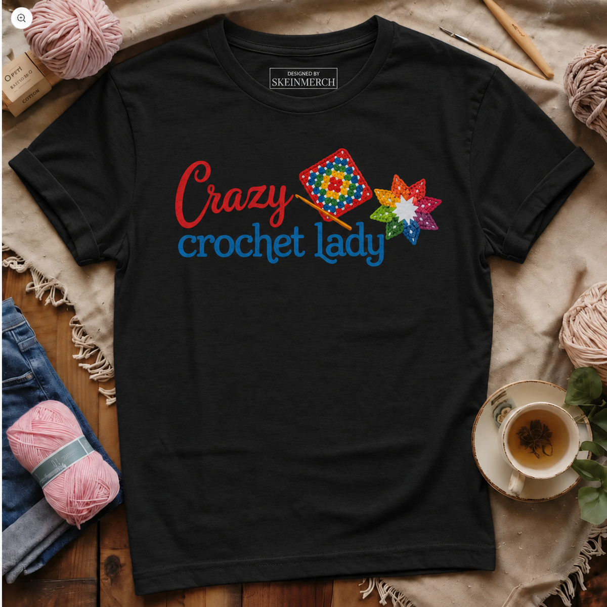 Crazy Crochet Lady T-shirt
