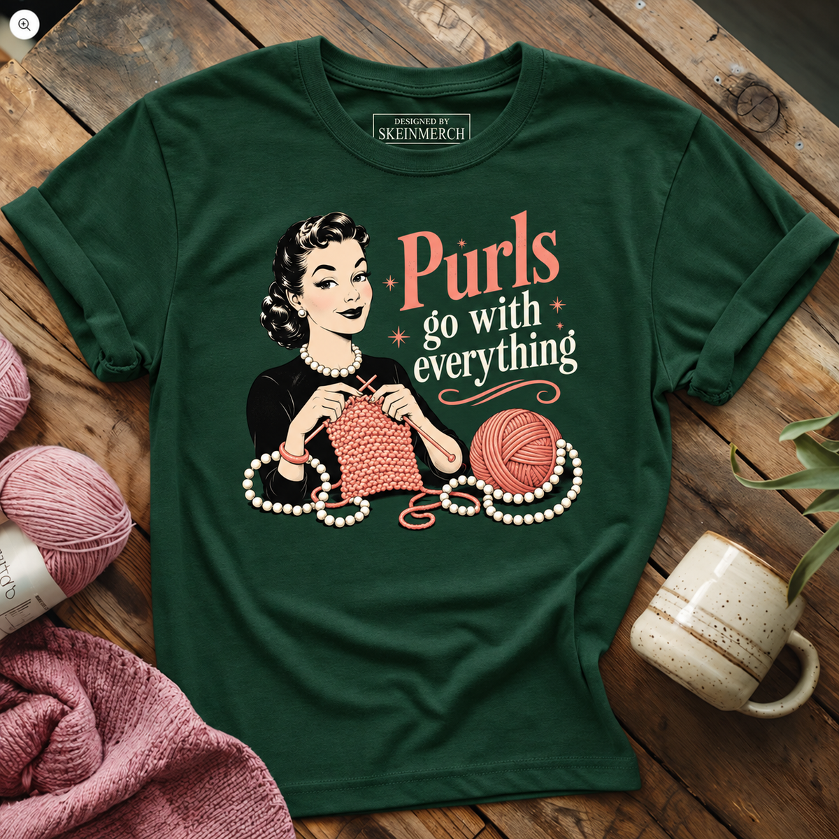 Purls go with everything T-shirt