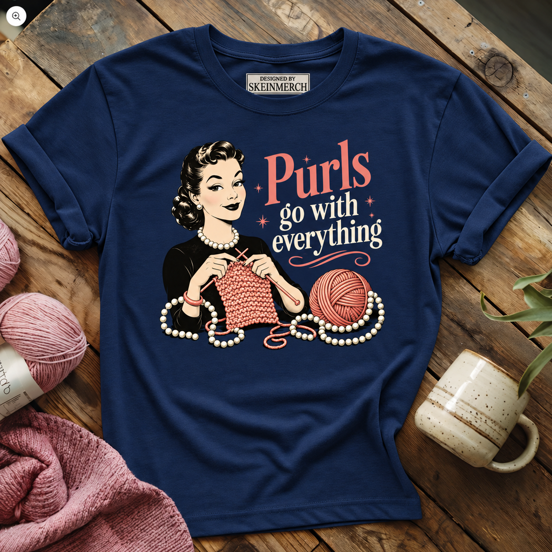 Purls go with everything T-shirt